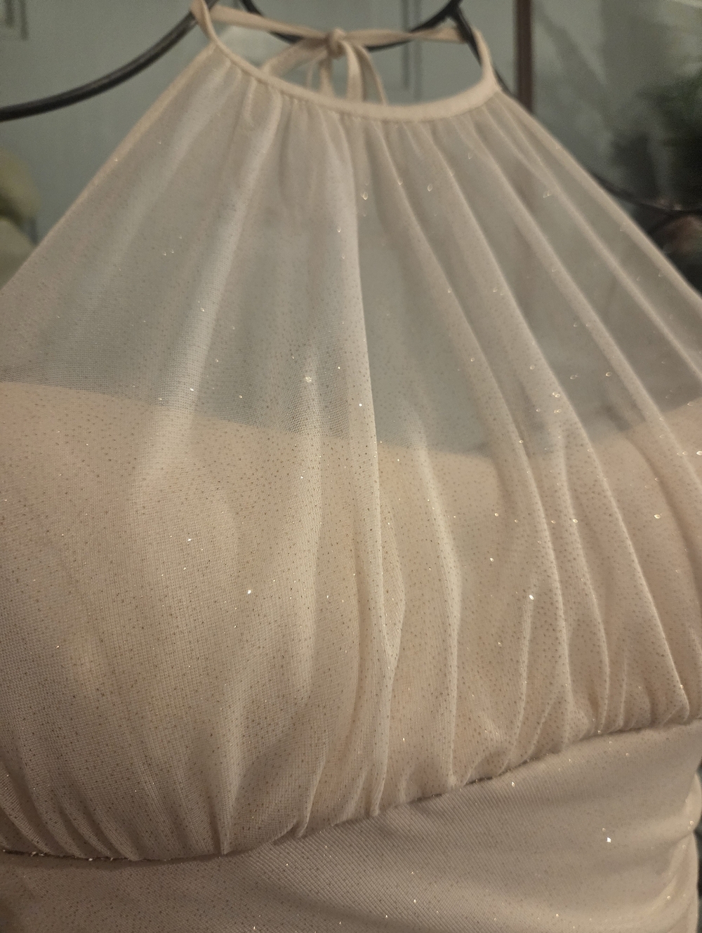Chiffon Off-white Formal - Picture 7 of 10